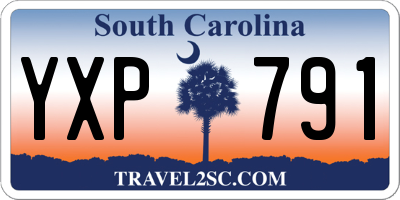 SC license plate YXP791