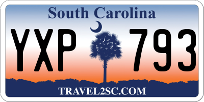 SC license plate YXP793