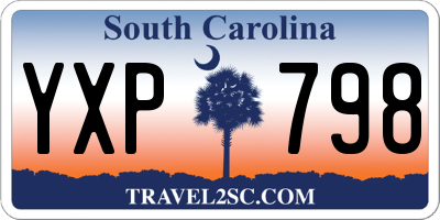 SC license plate YXP798