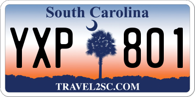 SC license plate YXP801