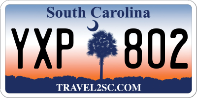 SC license plate YXP802