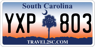 SC license plate YXP803