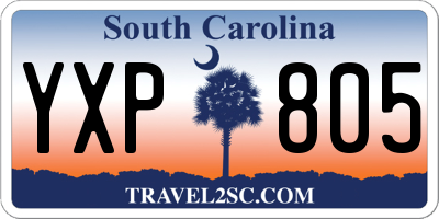 SC license plate YXP805