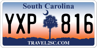 SC license plate YXP816