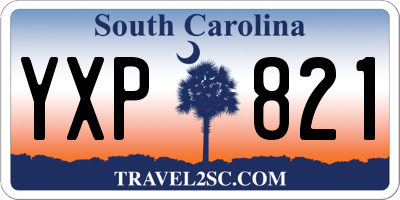 SC license plate YXP821