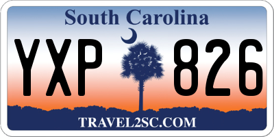 SC license plate YXP826