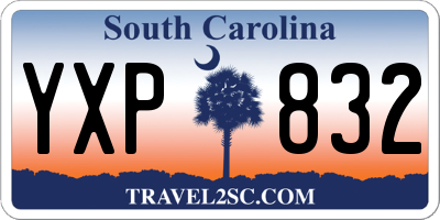 SC license plate YXP832