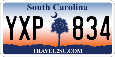 SC license plate YXP834