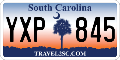 SC license plate YXP845