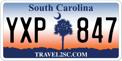 SC license plate YXP847