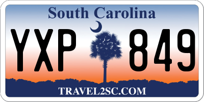 SC license plate YXP849