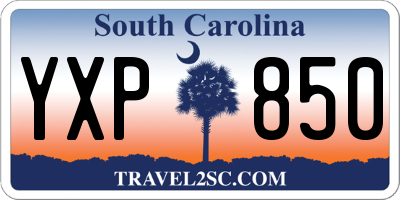 SC license plate YXP850