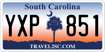 SC license plate YXP851