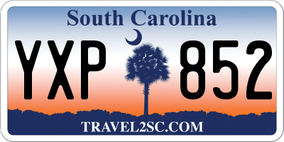 SC license plate YXP852