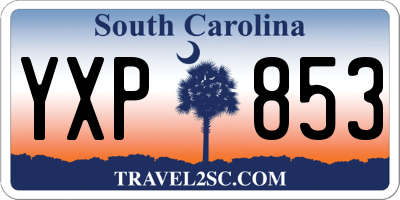 SC license plate YXP853