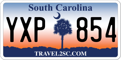 SC license plate YXP854