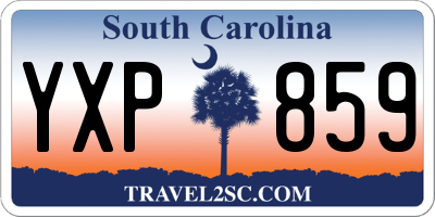 SC license plate YXP859