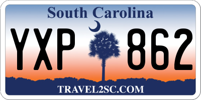 SC license plate YXP862