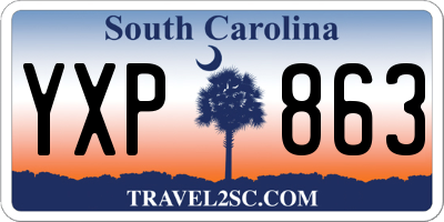 SC license plate YXP863