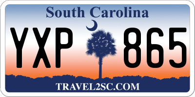SC license plate YXP865