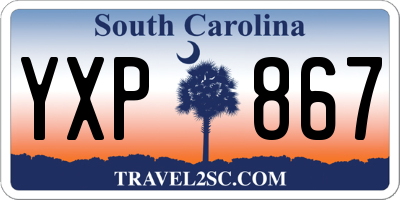 SC license plate YXP867