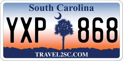 SC license plate YXP868