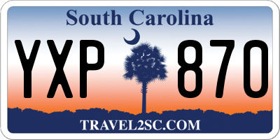 SC license plate YXP870