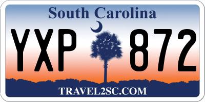 SC license plate YXP872