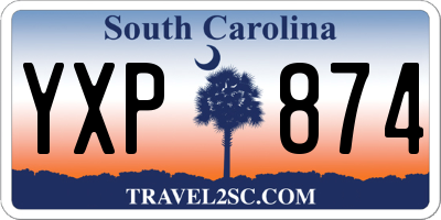 SC license plate YXP874