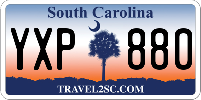 SC license plate YXP880