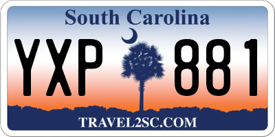 SC license plate YXP881