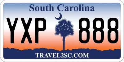 SC license plate YXP888