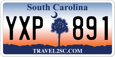SC license plate YXP891