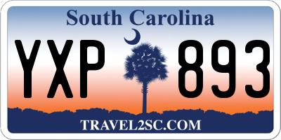 SC license plate YXP893