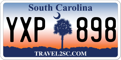 SC license plate YXP898