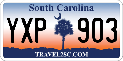 SC license plate YXP903