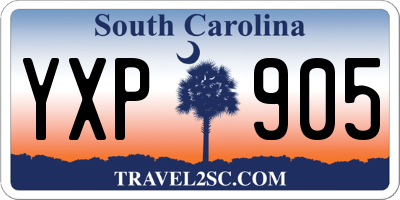 SC license plate YXP905