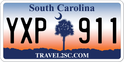 SC license plate YXP911