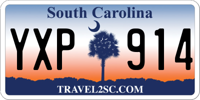 SC license plate YXP914