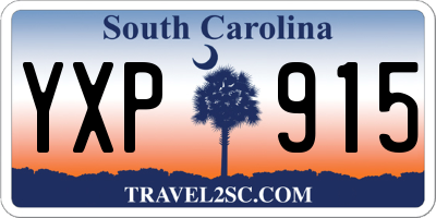 SC license plate YXP915