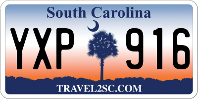 SC license plate YXP916