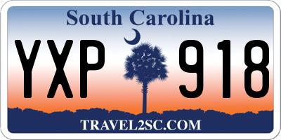 SC license plate YXP918