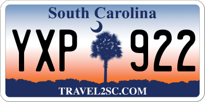 SC license plate YXP922