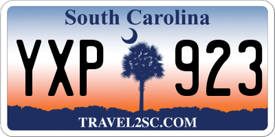 SC license plate YXP923