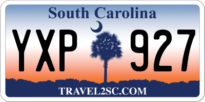SC license plate YXP927