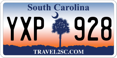 SC license plate YXP928