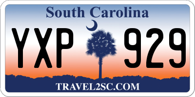 SC license plate YXP929