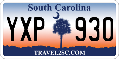 SC license plate YXP930