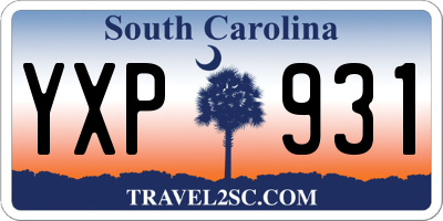 SC license plate YXP931