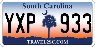 SC license plate YXP933
